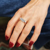 טבעת מסתובבת דו צדדית מכסף 925 עם חריטה מושחרת בעברית עתיקה, בריאות ואהבה - Symbolic Design