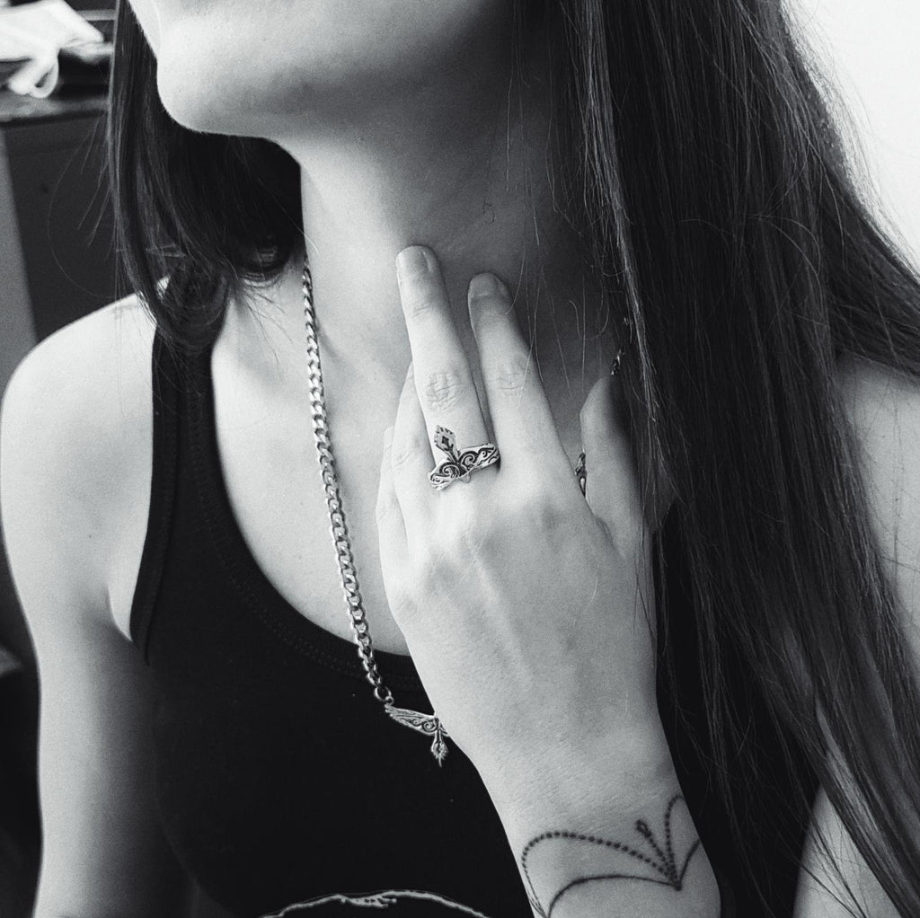 טבעת כסף 925 בצורת נשר לאשה - Symbolic Design