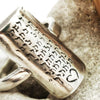 טבעת כסף 925 עם חריטה בעבודת יד של שיר אהבה של רבי יהודה הלוי - Symbolic Design