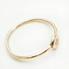 טבעת זהב 14 קראט עדינה ויפיפייה בשיבוץ יהלום 3 נק׳. - Symbolic Design