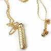 שרשרת זהב ציפוי 14 קראט עם תליון ציפוי זהב מזוזה עם שיר יהודה הלוי - Symbolic Design